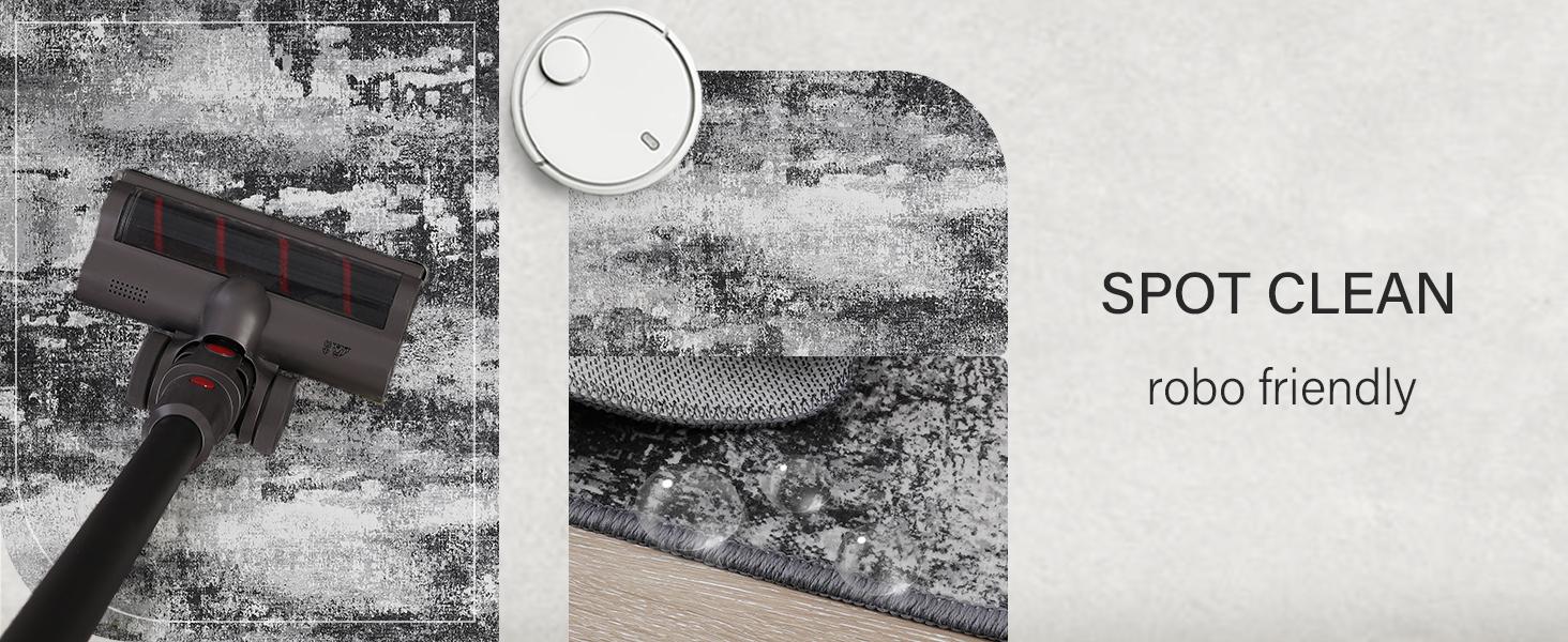 GENIMO Christmas Modern Abstract Design Area Rug Soft Lightweight Cushioned Feel Durable for Living Room Bedroom Dining Room Machine Washable Non-Slip Backing