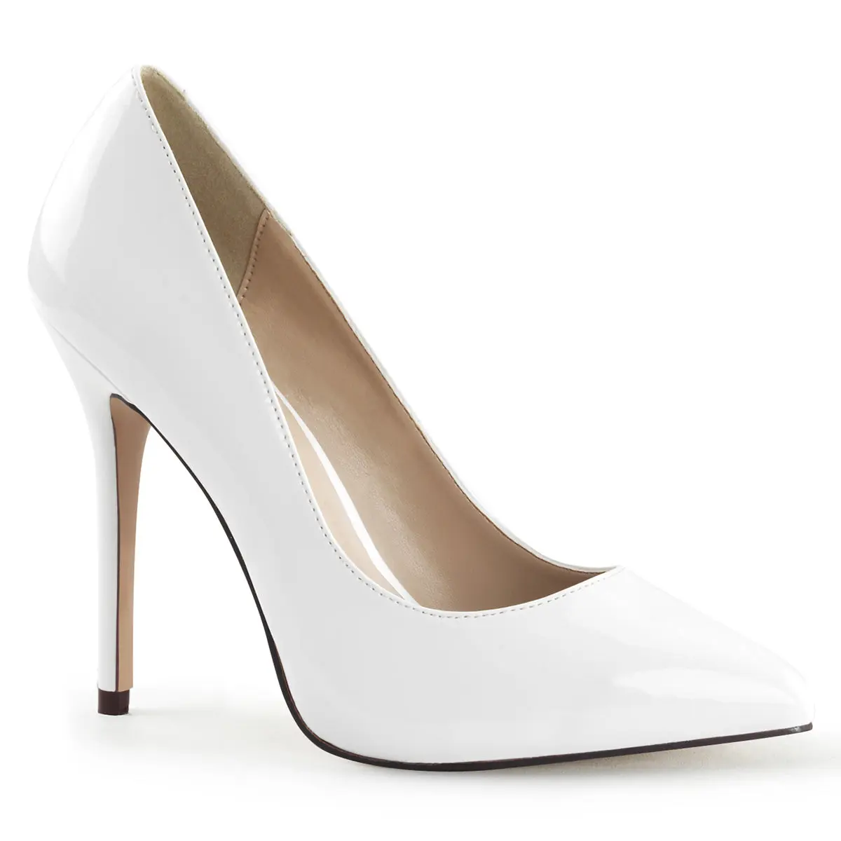 Women's Classic Pumps, Amuse-20 Elegant Pointed Toe Stiletto High Heels with 5-inch Heel and Hidden Platform, Stiletto Heels