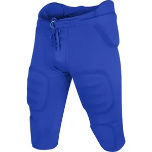 Penveer Football Pants Adults - Safety Integrated Comfortable Football Practice Pants for Men (Royal Blue)