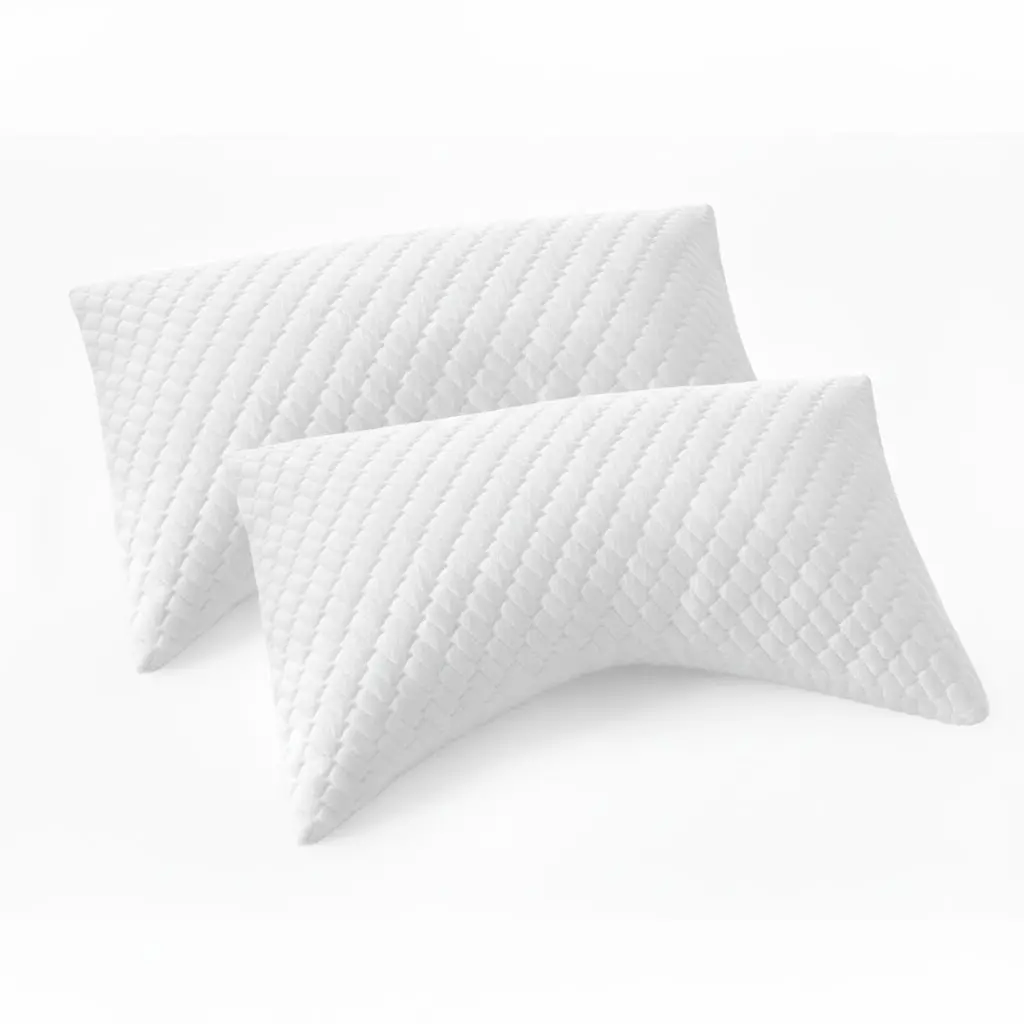Ergonomic Crescent Memory Foam Pillow Cervical Neck Support Bed Pillow Contour Design for Shoulder Relief Premium Soft Breathable for Deep Sleep Recovery