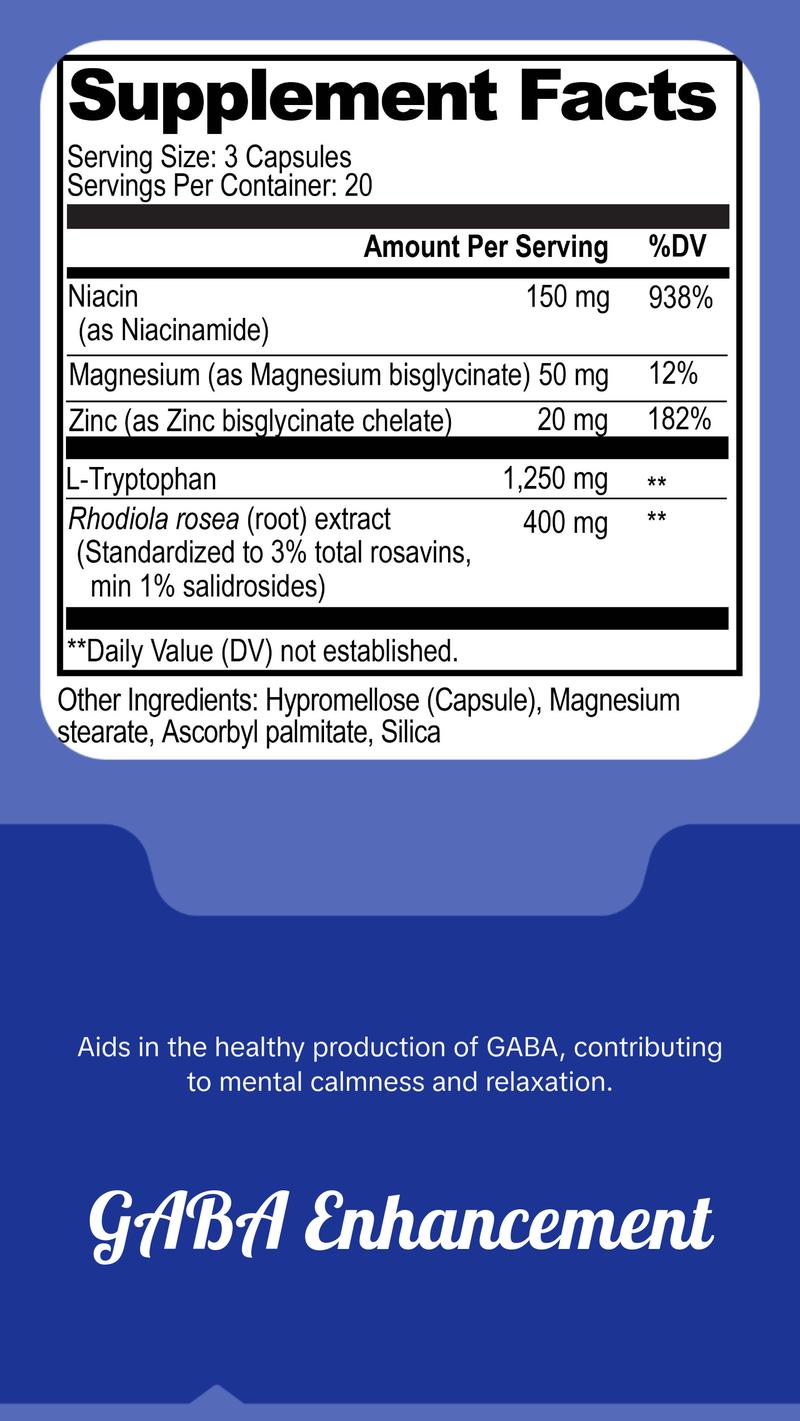 Mood & Stress-Relief Supplement - The ultimate stack designed to support a calm mind