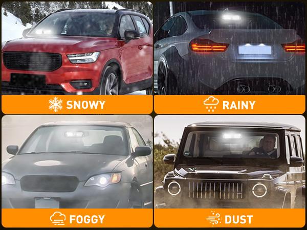 Nilight Strobe Lights, Windshield Hazard Warning Safety Flash Lights with Suction Cups, Super Bright LED Strobe Lights for Enforcement Firefighters Vehicle Truck