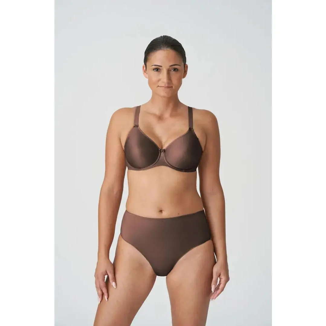 Lady's Prima Donna Seamless Satin Full Cup Underwire Bra - Smooth Straps, Elegant Style, Matching Ebony Design, 32G, 38G, Elastane, Hand Wash Cold, Full Coverage, Lifted Bust, Molded Cup, Polyamide Blend, 36G, 34G