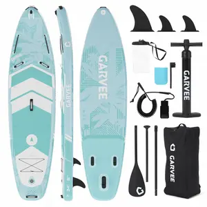 Inflatable Paddle Board for Adults, 10.6ft Inflatable Stand Up Paddle Board with Premium Accessories, Non-Slip EVA Deck, Ultra-Light Carry Bag, Pump