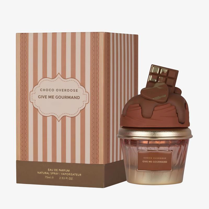 Choco Overdose Give Me Gourmand Collection 75ml Perfume Spray with Dark Chocolate Fudge & Caramel Scent for Daily Use or Special Occasions Cozy Gift Idea long lasting perfume
