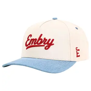 Cream/Denim - 3D Logo