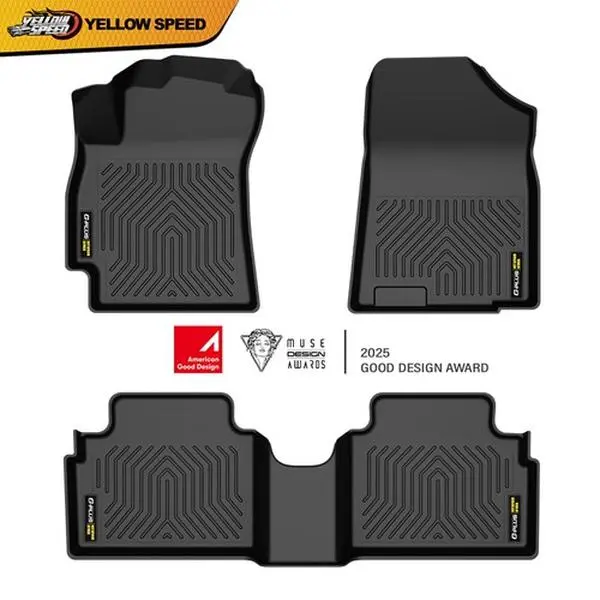 ALLGOOD Custom Fit 3D Molded TPE Car Floor Mat Liners - Waterproof, Odor Resistant, Antislip, Durable All-Weather Car Interior Accessories for 2021-2025 Hyundai Elantra