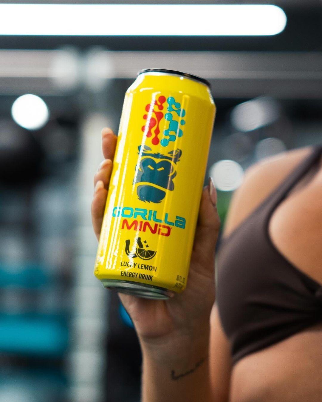 Gorilla Mind Energy Drink - Sugar Free Energy Drink - Gluten & GMO Free - 200mgs Caffeine with Nootropics - (Case of 12)