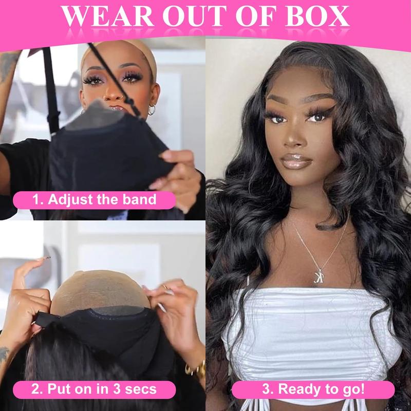 Bling Hair Body Wave 6x4 Glueless Wigs Human Hair Pre Plucked Pre Cut 5x5 HD Lace Closure Wigs Human Hair 180% Density Easy To Wear Wigs Human Hair For Women