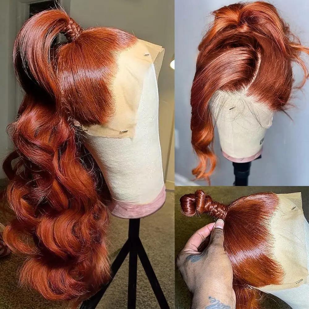Bling Hair Reddish Brown Wig Body Wave 13x6 HD Lace Frontal Wigs Brown 13x4 HD Lace Front Human Hair Wigs For Women 100% Human Hair SpringStatements