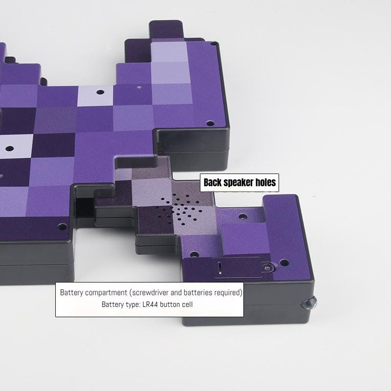 2 in 1 Sword & Pickaxe Transforming Toy with Game-Inspired Light & Sound Effects for Kids