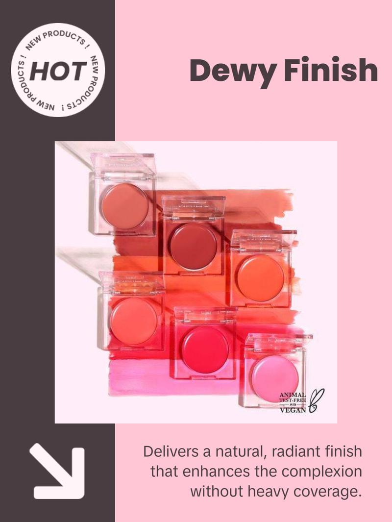 MOIRA Loveheat Cream Blush - Lightweight Makeup for Flawless Look - Coconut