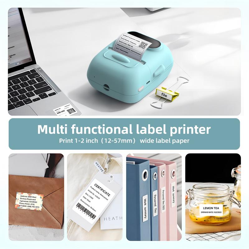 Label Maker, label printer, portable wireless printer, Bluetooth supported, suitable as a Valentine's Day gift for loved ones and partners, Super Bowl