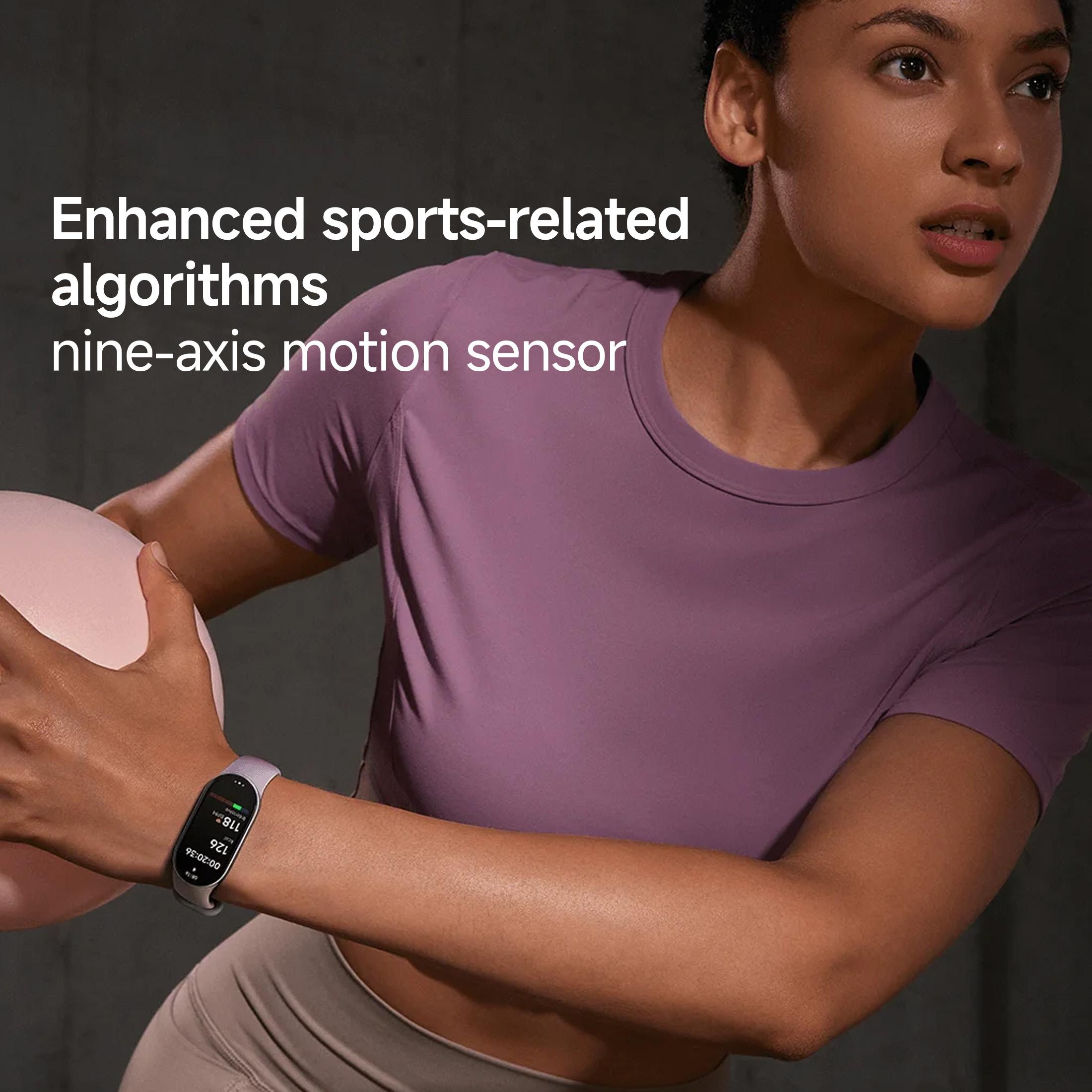 Xiaomi Smart Band 10 1.72'' AMOLED Narrow-edge Quadrilateral Display,Upgraded All-round Sleep Monitoring，Upgraded Professional Workout Analysis，Ultra-long Battery Life，Xiaomi HyperOS 2 and More Fun Function