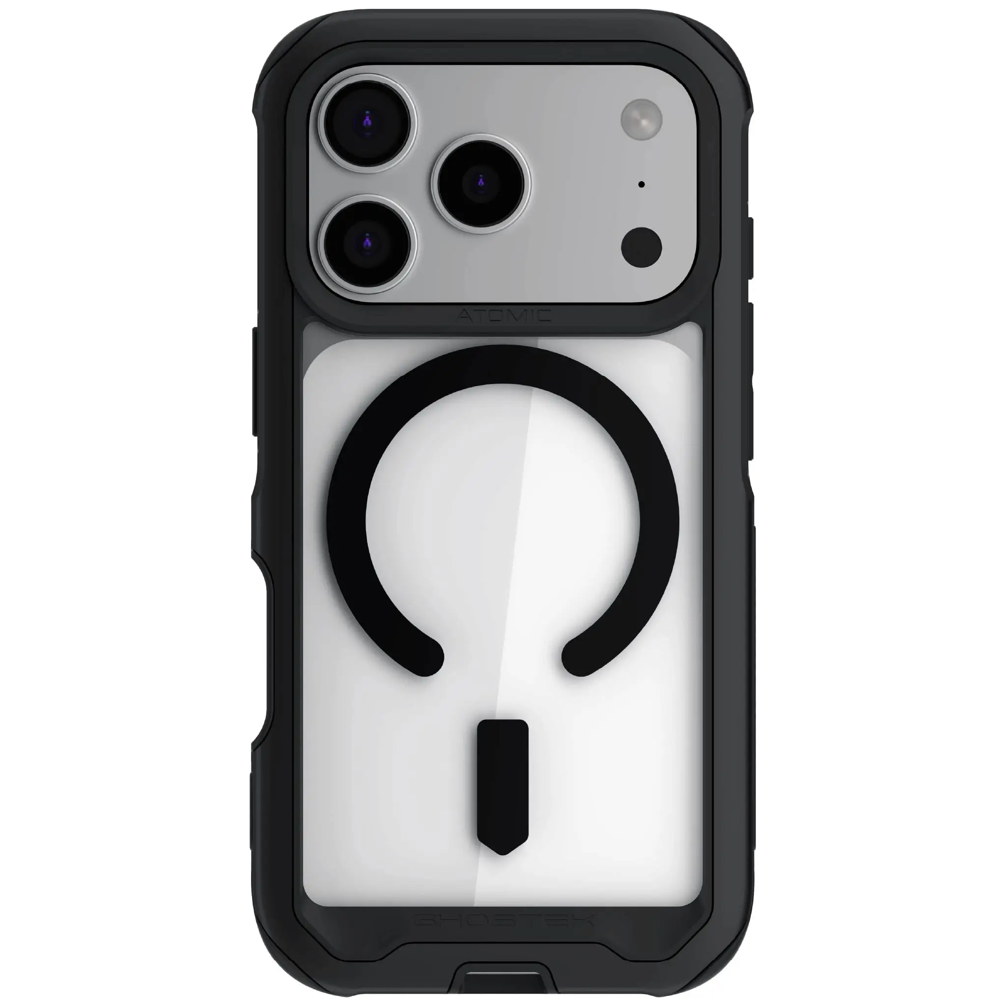 ATOMIC Slim Case for iPhone 13/14/15/16/17 Pro & Pro Max - Dual Layer Aluminum, TPU Inner, MagSafe Compatible, 12FT Drop Protection, Wireless Charging, Scratch Resistant, Raised Camera Lens, Non-Slip Grip