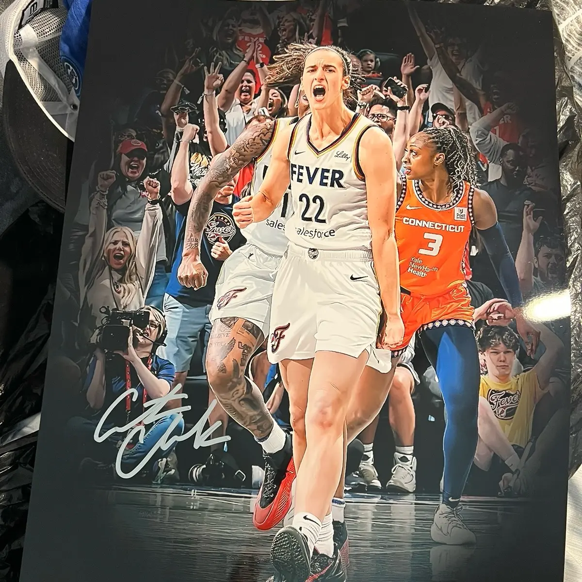 Caitlin Clark autograph signed 16x20 Panini COA