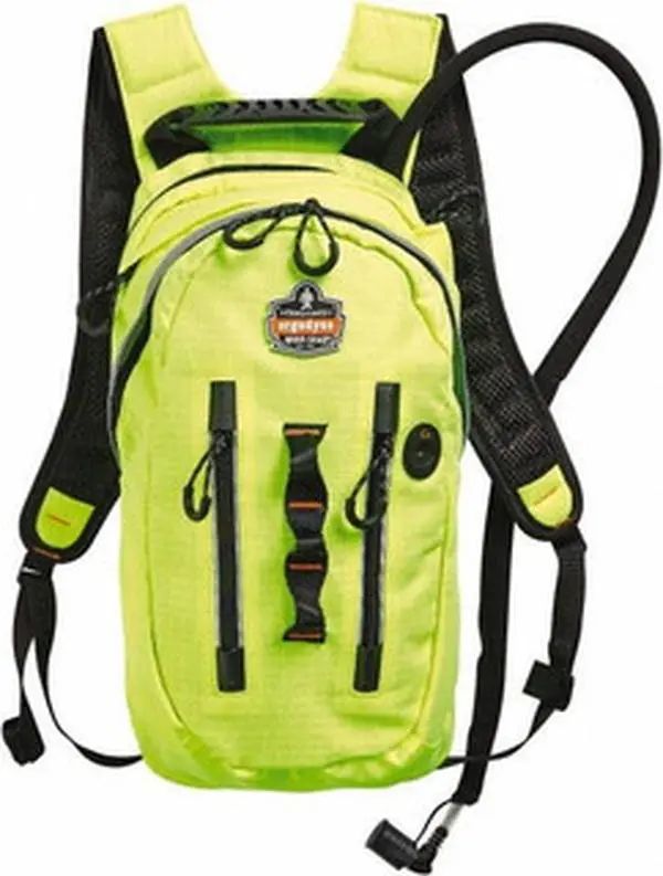 Ergodyne Lime Premium Cargo Hydration Backpack 101 oz Reservoir Capacity 13164