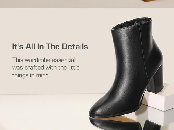 Dream Pairs Women's High-heel Ankle Boots