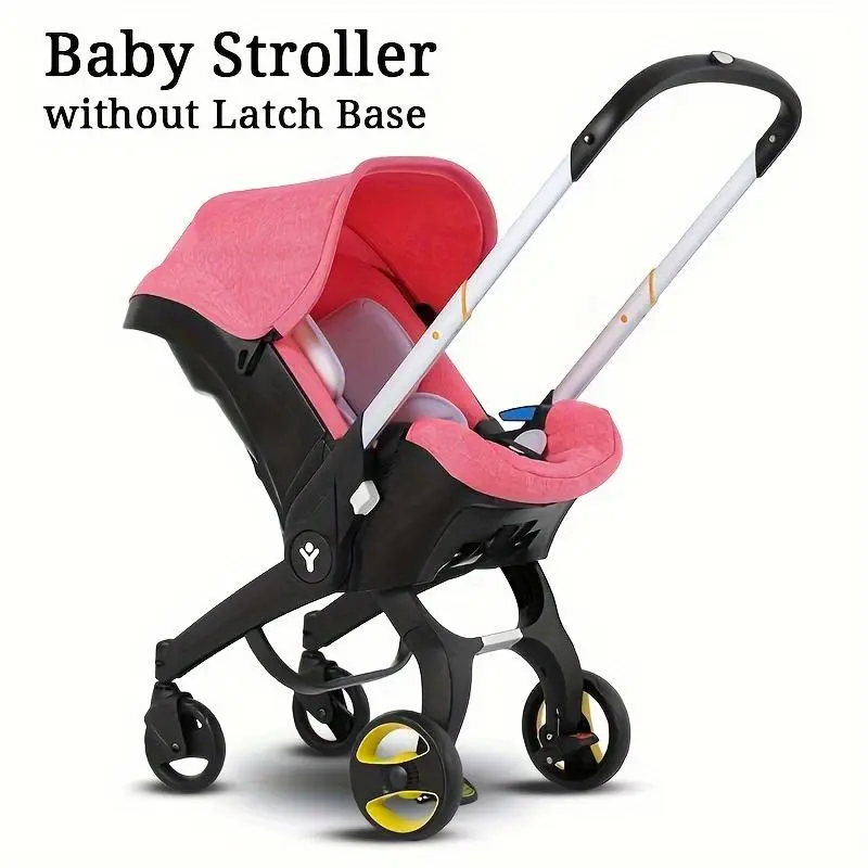 G301Baby Stroller ,Newborn Stroller,Foldable Stroller Legs,Equipped with Chest Clip,One-Click Contraction Function,Alloy Metal Material,4-wheel Travel Toddler Stroller Adjustable Bassinet Pushchair