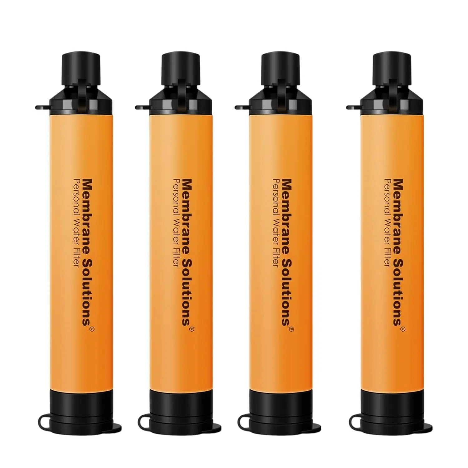 Membrane Solutions Portable Water Filter Straw - BPA-Free ABS Plastic Survival Purifier with 0.1 Micron Filtration for Camping, Hiking, Sports Water Bottle