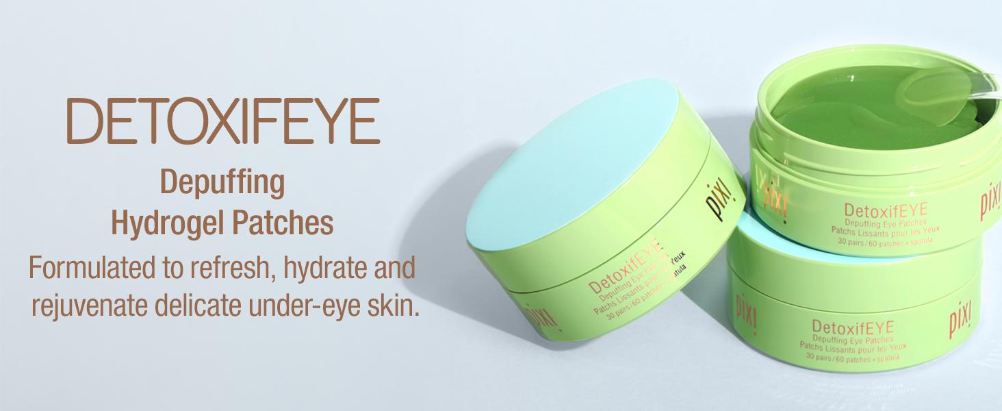 Pixi DetoxifEYE - Depuffing Hydrogel Eye Patches with Cucumber Skin Care Comfort