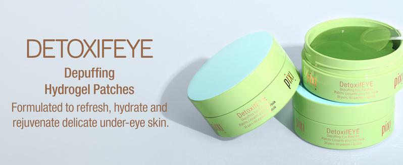 Pixi DetoxifEYE - Depuffing Hydrogel Eye Patches with Cucumber Skin Care Comfort