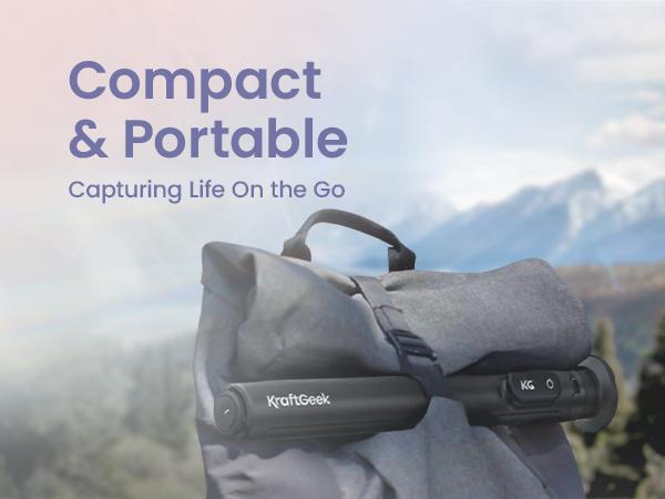 KraftGeek JustTap Magnetic 66" Selfie Stick Tripod for iPhone 17 & Pixel 10, Automatic Tap-to-open Phone Tripod, Compatible with MagSafe, Fits iPhone 12-17 Series, MagSafe Case & Other Phones with Metal Ring