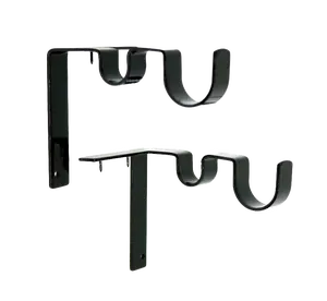 Double Curtain Rod Brackets