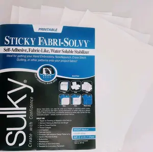 sulky Sticky Fabri  water-soluble stabilizer embroidery transfer paper