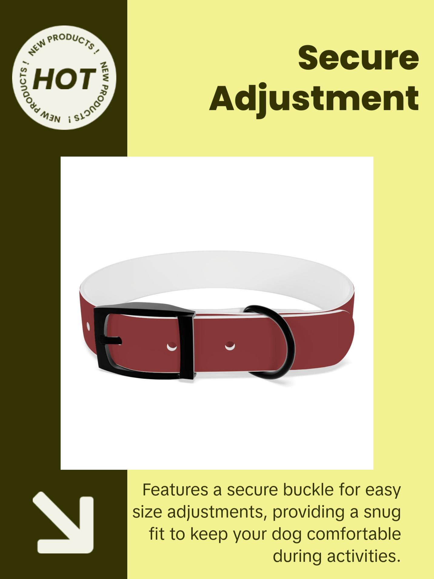 Classic Red Waterproof Dog Collar