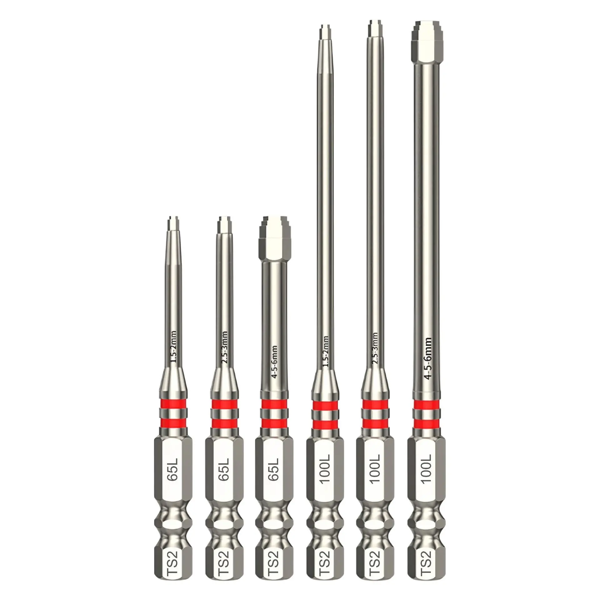 KEZHIDE 6pcs/9pcs Magnetic Hex Shank Pagoda-Shaped Screwdriver Bits Set with Anti-Slip Grooves - Hardware Tools, Tool Accessories, Multifunctional Utility Multitools & Accessories for Cordless Impact Drills, Automotive Repair Solutions, Father's Day Gift