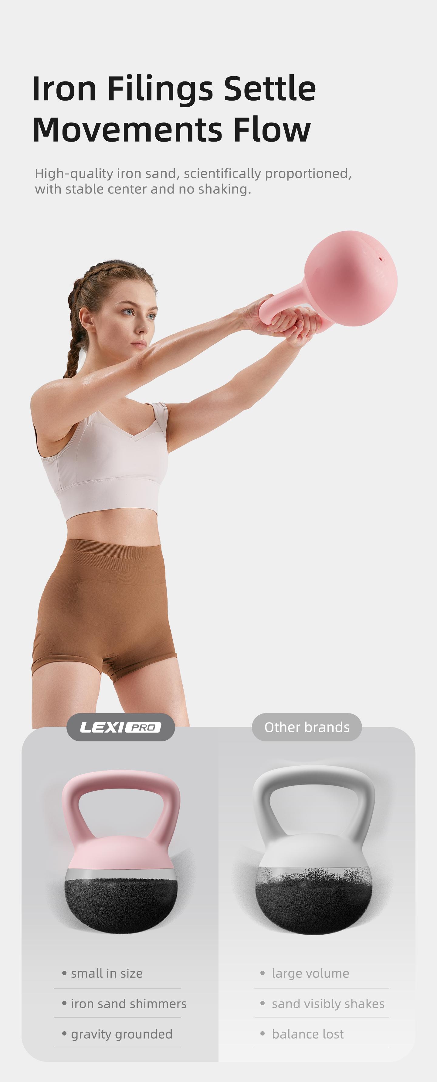 LEXI Soft Kettlebell with Handle for Strength Conditioning and Core Training Perfect for Home Gym Workouts Weightlifting Yoga Pilates Full Body Sculpting Durable Safe and Comfortable Fitness Equipment for Men and Women dealsforyoudays