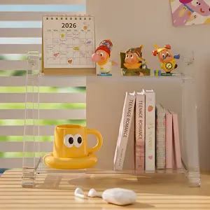 UFORU Folding Desktop Storage Rack，Easy Fold Desktop Storage Stand – Perfect for Stationery & Small Items，No Assembly Foldable Desktop Rack – Keep Your Desk Clean & Tidy, Must-Have Desk Organizer! Foldable Storage Shelf for Home & Office