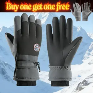 Two pairs of winter thermal gloves: Stay warm without the bulk. Features touchscreen compatibility, waterproof and windproof design winter gloves for men Hand Cover Hand Protector