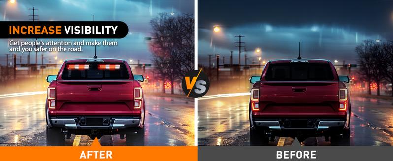 Nilight 144 LED Strobe Traffic Advisor Light Bar Red White with Controller 2 in 1 Automotive  Warning Flashing  Windshield Lights Bars for Cars Tow Plow Trucks Construction Vehicles