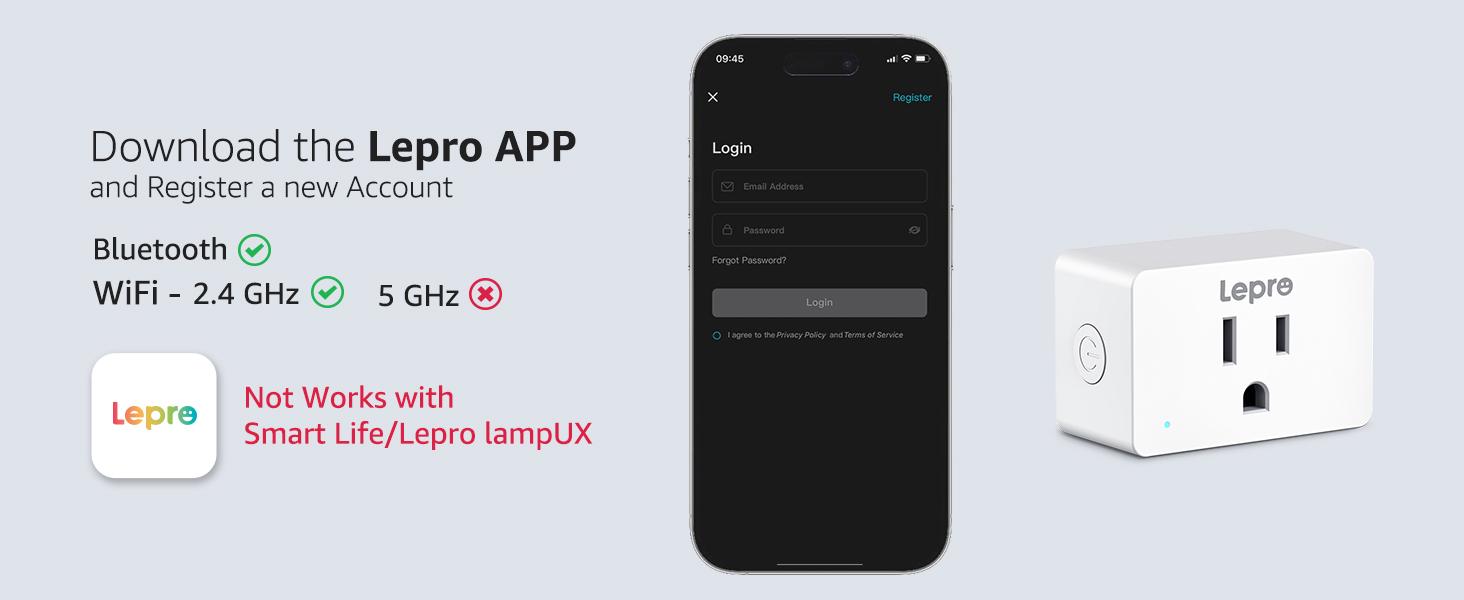 Lepro P1 Smart Plug Mini 15A, WiFi Outlet Plugs Compatible with Alexa & Google Assistant, Voice/APP Control, Timer & Group Controller, ETL & FCC Certified, 2.4GHz Only Lepro P1 Smart Plug Mini 15A, WiFi Outlet Plugs Compatible with Alexa & Google Assistant, Voice/APP Control, Timer & Group Controller, ETL & FCC Certified, 2.4GHz Only