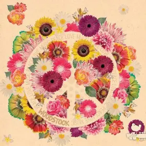 USED-Woodstock Unlined Journal Flower Power by Epic Records (Hardcover)