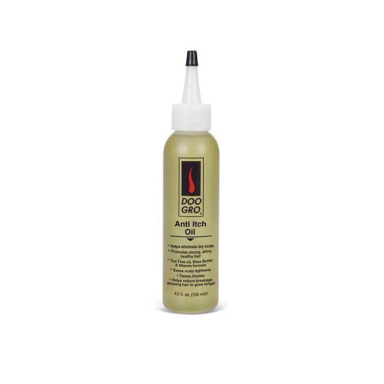 DOO GRO Anti-Itch Hair Oil for Itchy Scalp Relief & Dry Scalp Care, Haircare Treatment with Tea Tree Oil & Vitamins, Dandruff Treatment, Strengthening & Repair, 4.5 fl oz, Braids Hairstyles, All Hair Types, Chemical Free, & Hair Oil Scalp Care