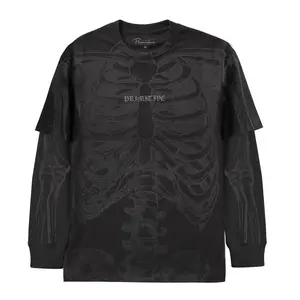 Primitive Apparel Men's Boxy L/S T-shirt Frame Twofer 