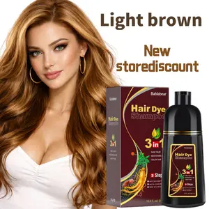 2026 New Hair Colo1Hair Dye Shampoo&Long Lasting herbaHair Color French VeNourishing Mask pa  A Wine Red 3-in-rage |NourishingBrown Dark Cognacse Reviver manent Coffee to Haircare Ginseng