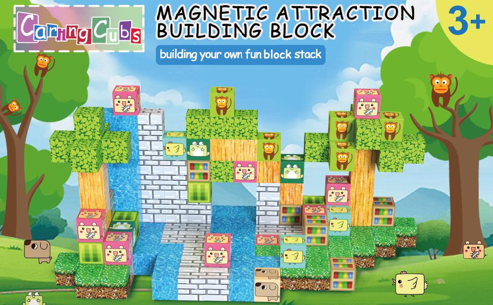 Magnetic Blocks-70PCS Create My Own Crafts ，Magnetic Building Blocks Magnetic Tiles Stacking, Build -Magnet World Set, STEM Montessori Sensory Toys magnet blocks，Valentine's Day Gifts, Boyfriend Gifts Outdoorfun， Easter Gifts