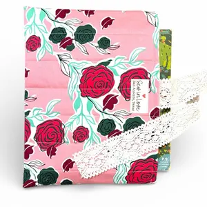 Cute Quilted Book Sleeve, Elegant Roses