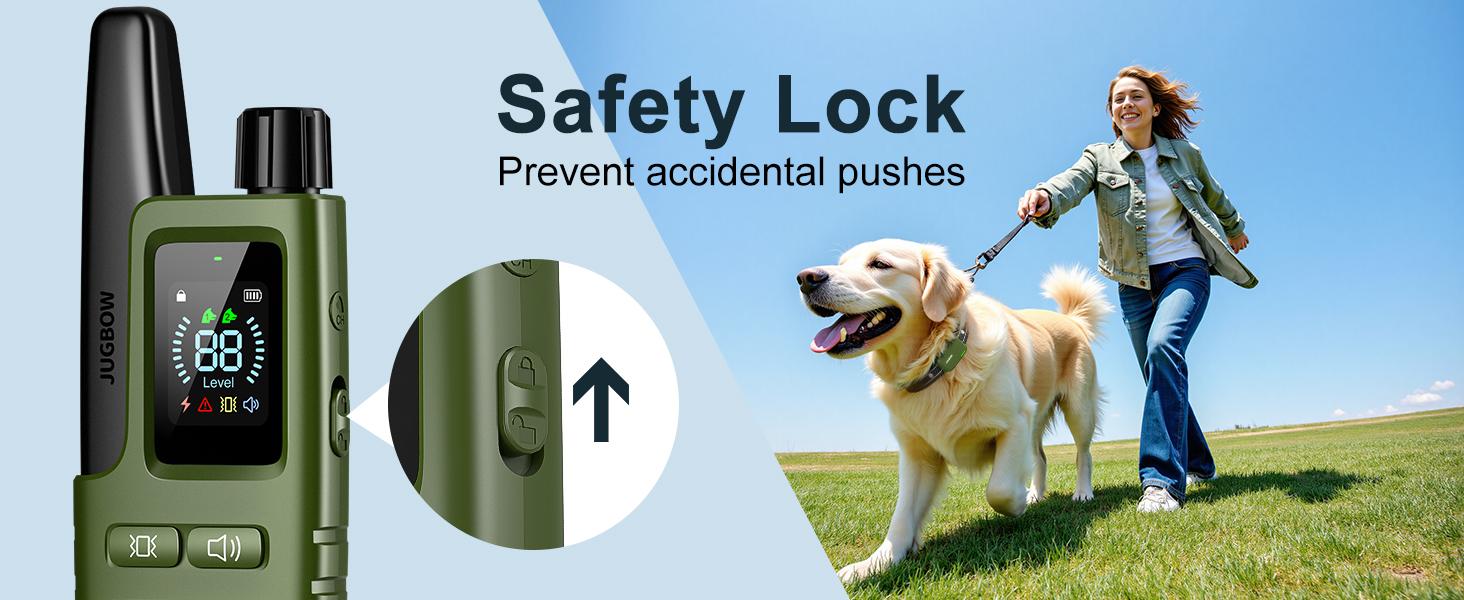 JUGBOW Dog Training Collar 4500FT Dog Training Behavior Aid, Remote IPX8 Waterproof with 4 Training Modes, Outdoor Rechargeable E-Collar DT61 JUGBOW Dog Training Collar 4500FT Dog Training Behavior Aid, Remote IPX8 Waterproof with 4 Training Modes, Outdoor Rechargeable E-Collar DT61
