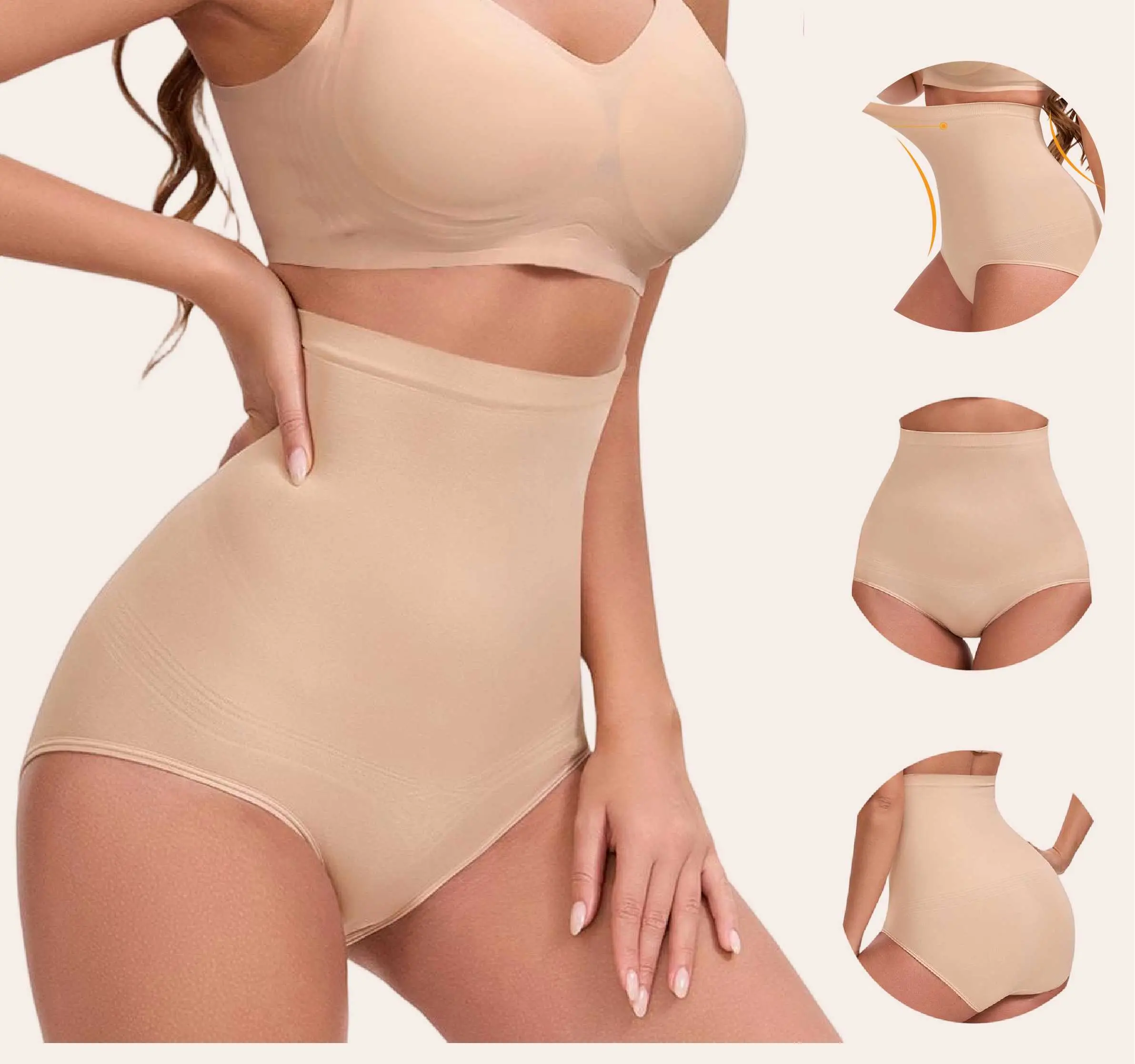 Imily Bela [Tummy Control Shapewear for Women ] High Waisted Shaping Underwear, Seamless Body Shaper Panties Girdle