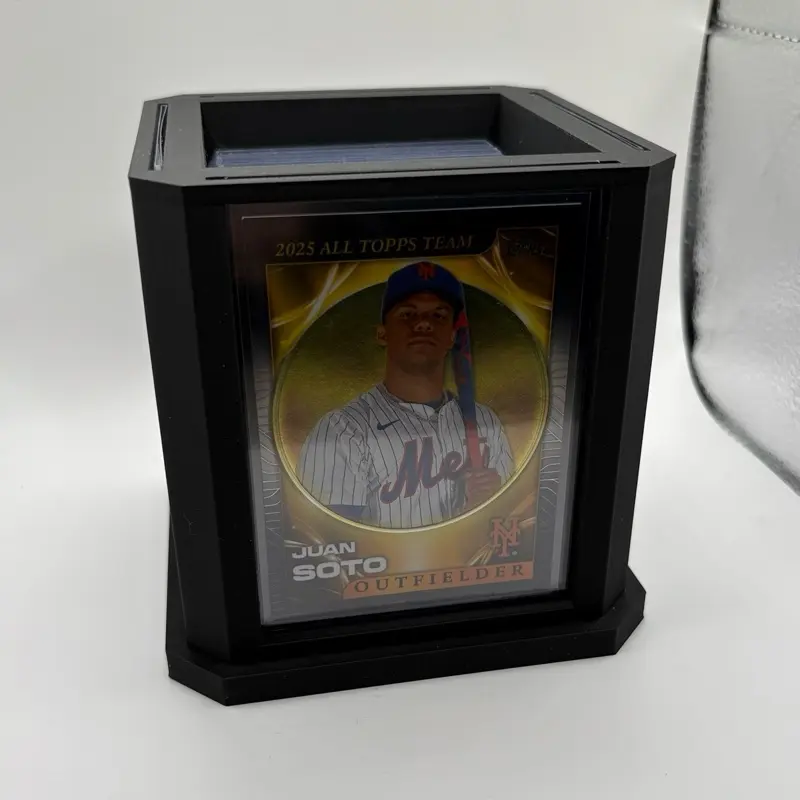 QuadCard Trading Card Display Cube with Storage Card Holder for Pokemon, TCG & Baseball Cards
