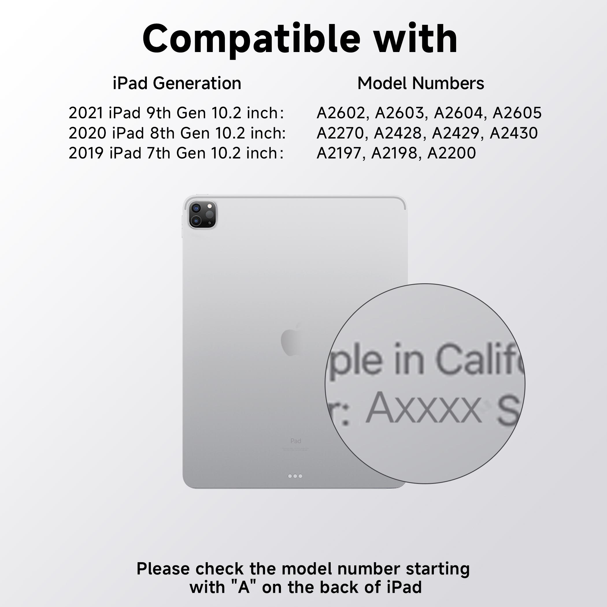 2026 iPad Magic KeyboardCase for (M3/M2, 2025/2024) & Air 5th/4th Gen – 360° Rotating Multi-Touch Trackpad, Type-C Charging, RGB Backlit Keyboard, Transparent Back with Pencil Holder Covers Wireless