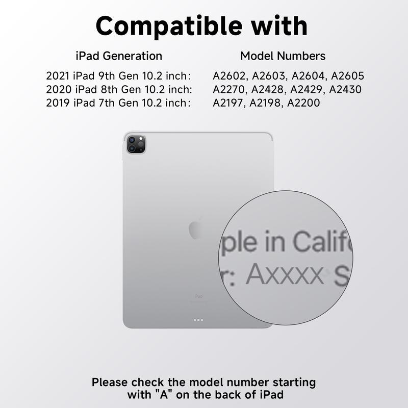 2026 iPad Magic KeyboardCase for (M3/M2, 2025/2024) & Air 5th/4th Gen – 360° Rotating Multi-Touch Trackpad, Type-C Charging, RGB Backlit Keyboard, Transparent Back with Pencil Holder Covers Wireless