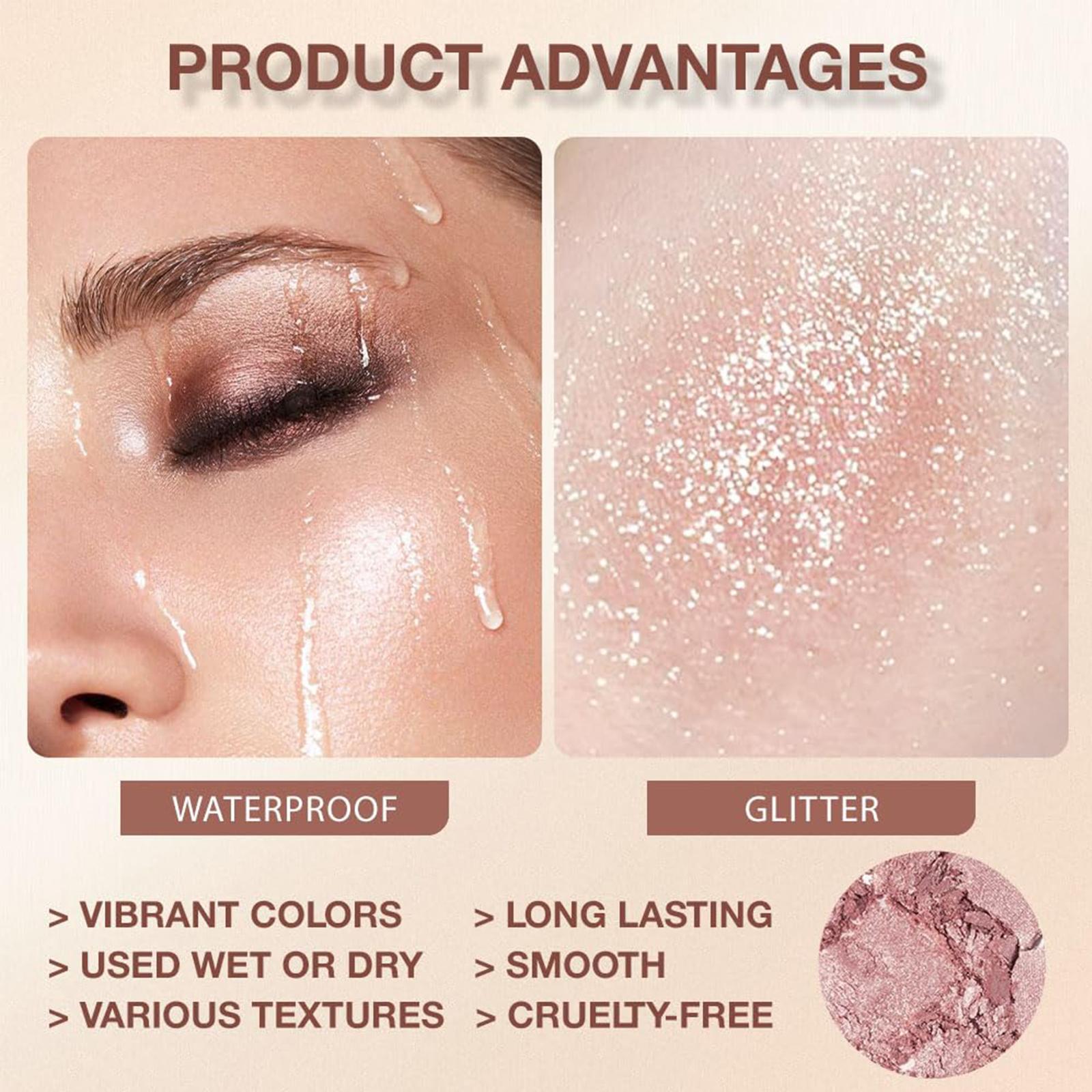 42-color Eyeshadow Palette, Matte And Glitter Eye Shadows Palette For Women & Girls, Eye Makeup Product, Glitter Shimmer Eyeshadow