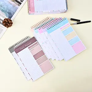Daily Planner - Spiral Bound Notebook with Multiple Colors