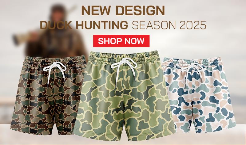 Pack 3  Duck Hunting Camo Shorts With 5 Inch Inseam, Perfect for Men & Women At the Gym, Basketball Camo Mesh Short, Gift for him, Gift For Her, Gym Gift